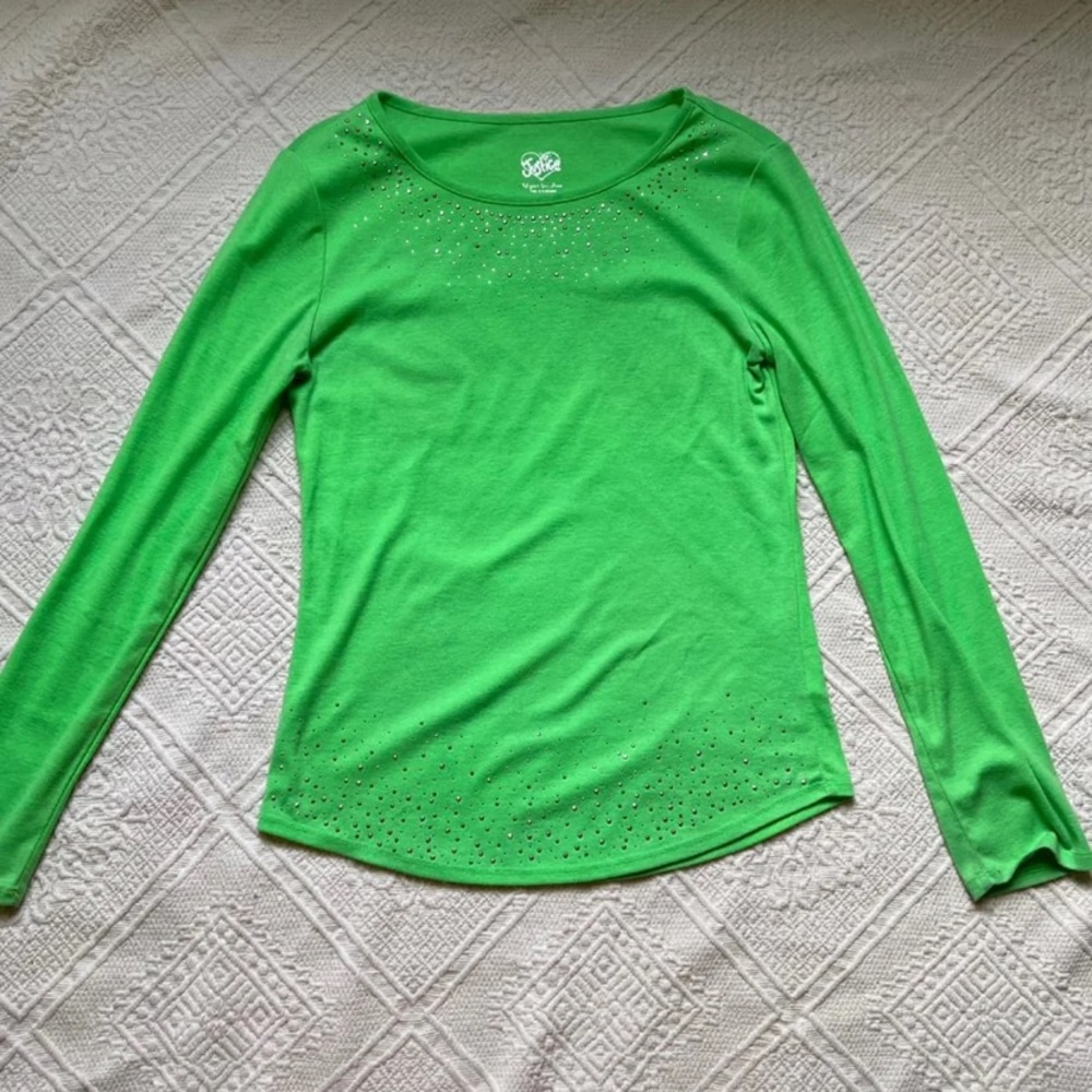 Green long sleeve shirt from Justice